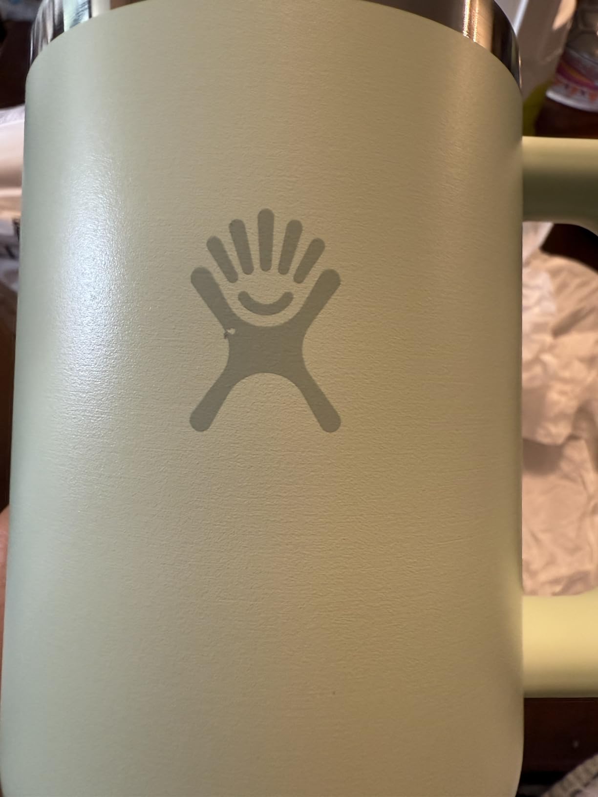 Hydro Flask Travel Tumbler with Handle, Lid and Straw - Insulated Stainless Steel in 40 Oz Agave customer photo 1