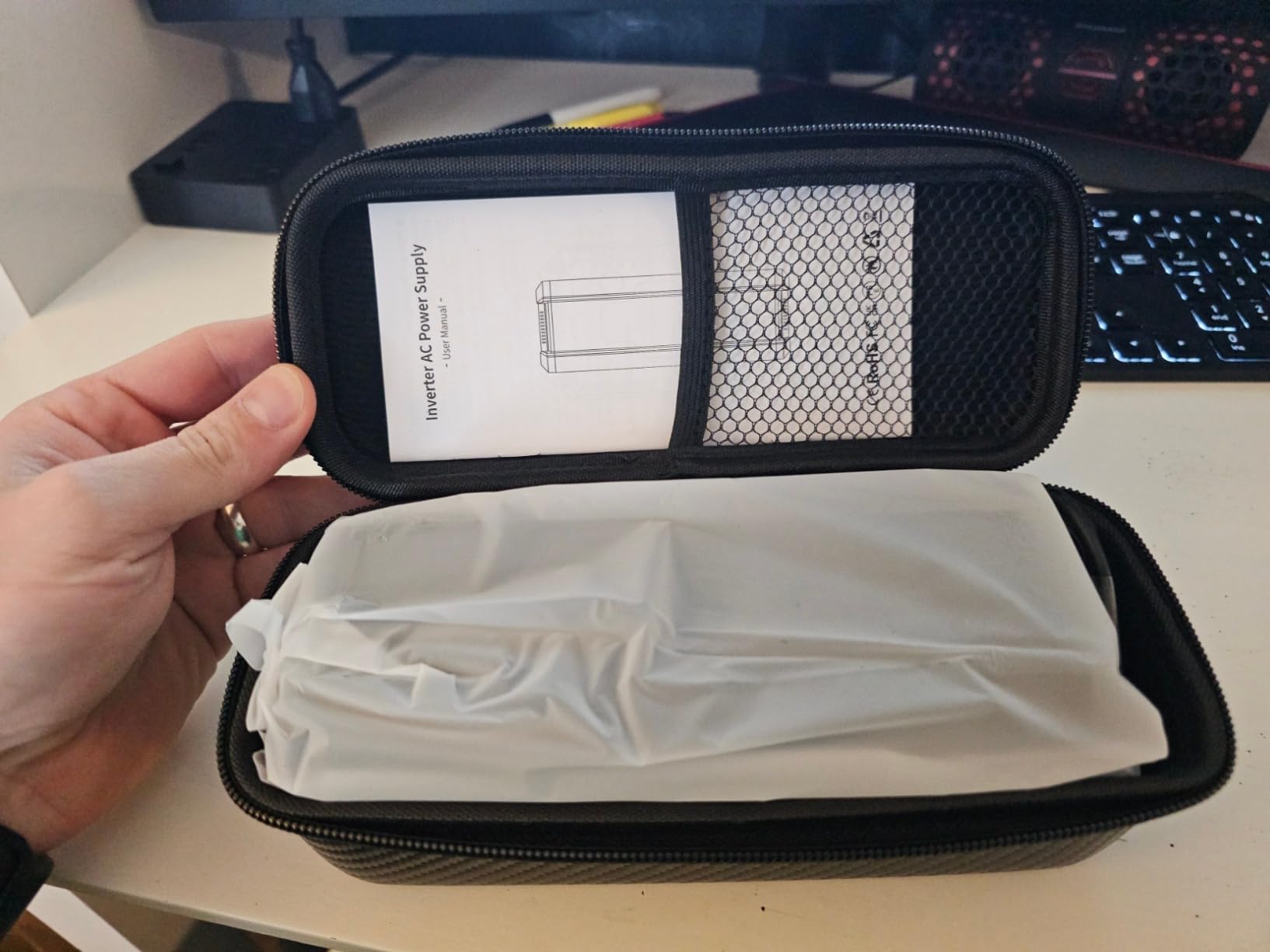 Portable Power Bank with AC Outlet, 100W Portable Laptop Charger, 98Wh/27000mAh High Capacity with 65W PD USB C Laptop Battery Bank, Backup Power Source for Business Travel and Outdoor Activities customer photo 2
