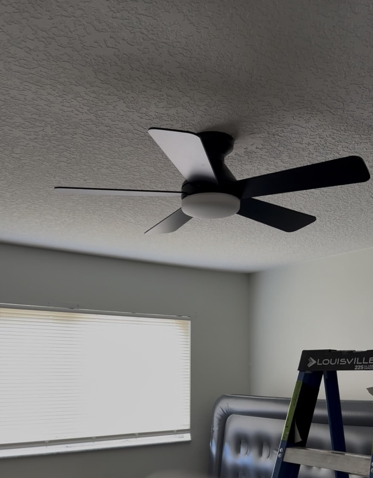 addlon 42 Inch Black Low Profile Ceiling Fans with Lights and Remote customer photo 2