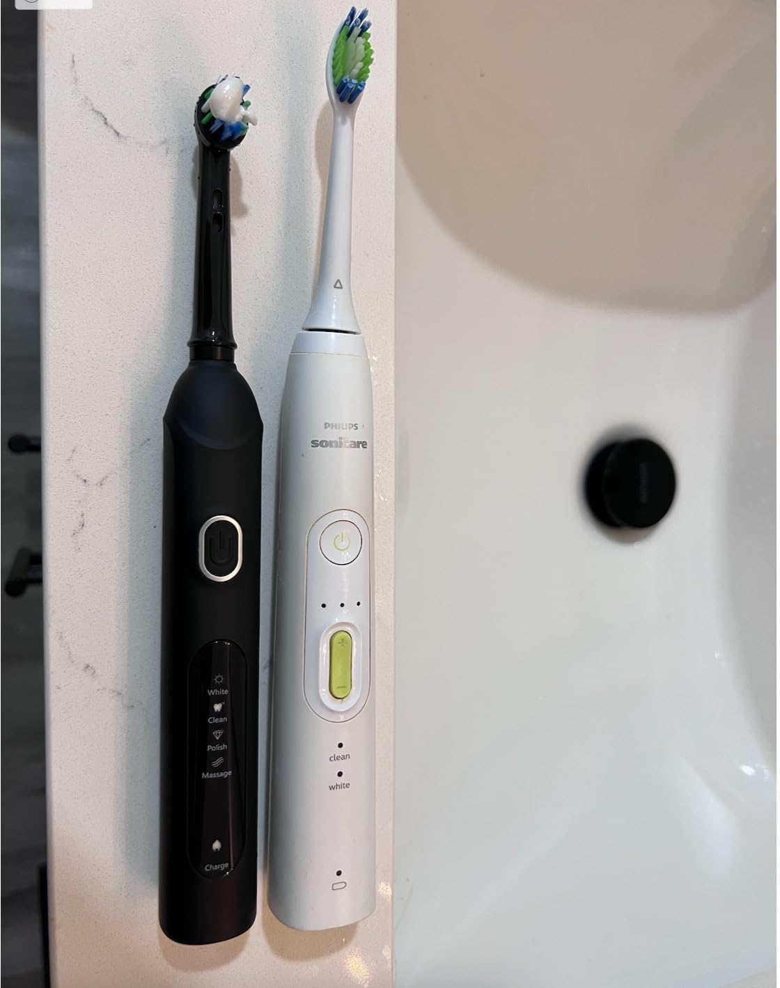 Rotating Electric Toothbrush for Adults, 8 Heads 2 Types, 4 Modes, Black customer photo 2