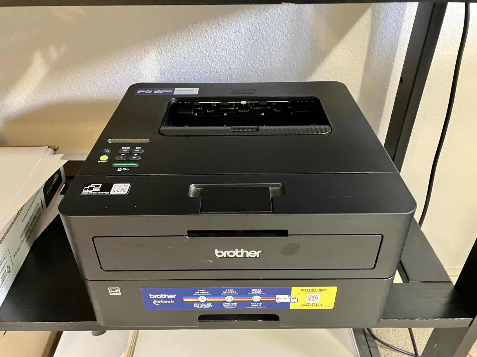 Brother HL-L2460DW Wireless Compact Monochrome Laser Printer with Duplex, Mobile Printing, Black & White Output | Includes Refresh Subscription Trial(1), Works with Alexa customer photo 2