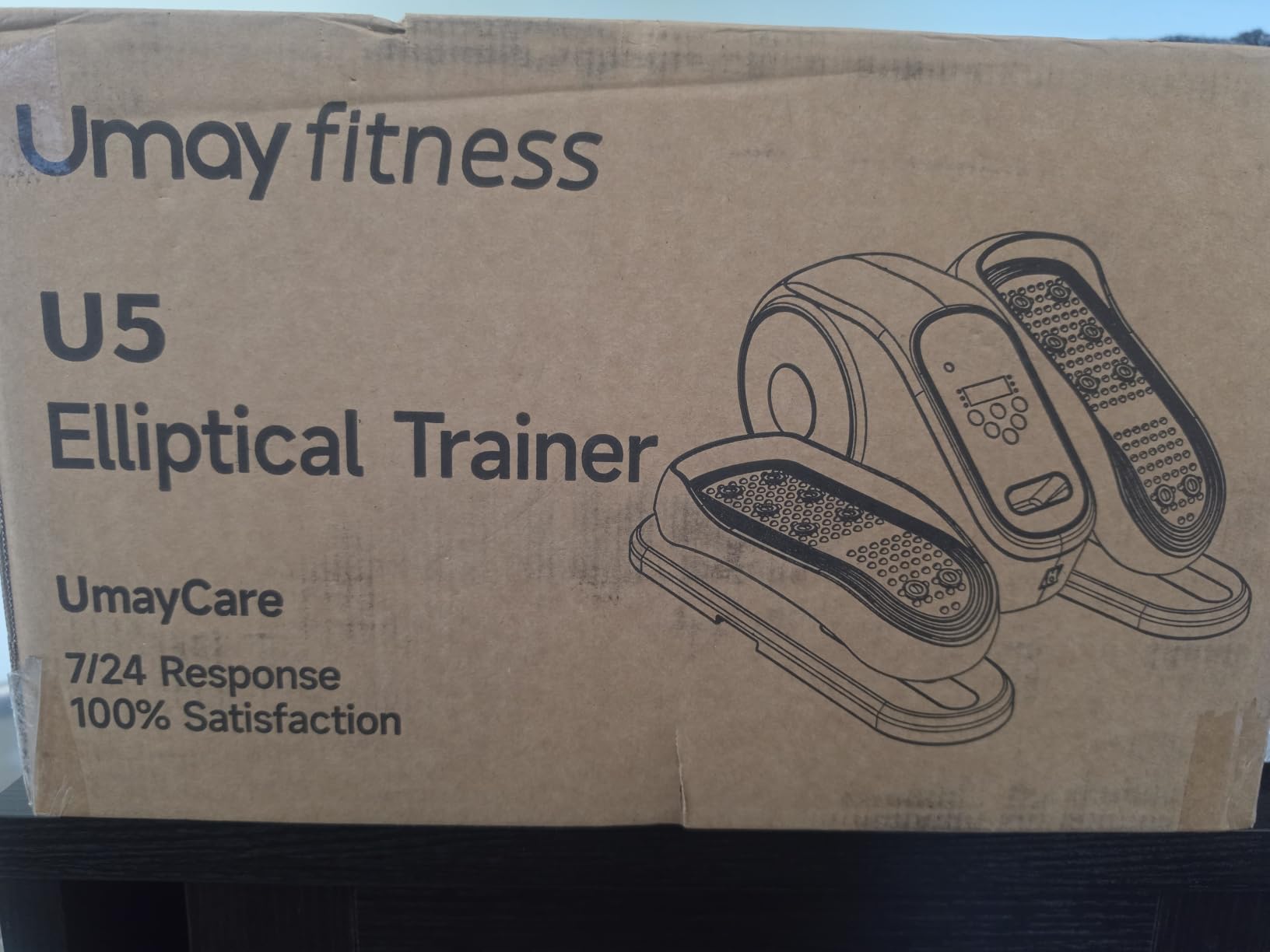 UMAY Under Desk Elliptical Eclipse Leg Exerciser Electric as seen on TV customer photo 1