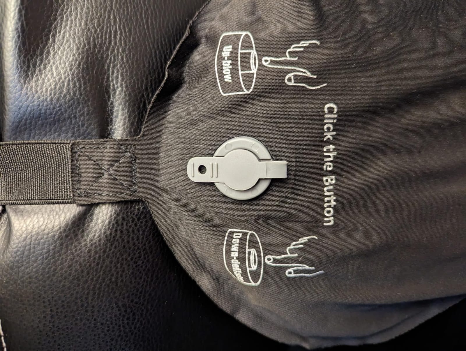 Luxtude Inflatable Lumbar Pillow for Airplane Travel, Travel Lumbar Pillow customer photo 2
