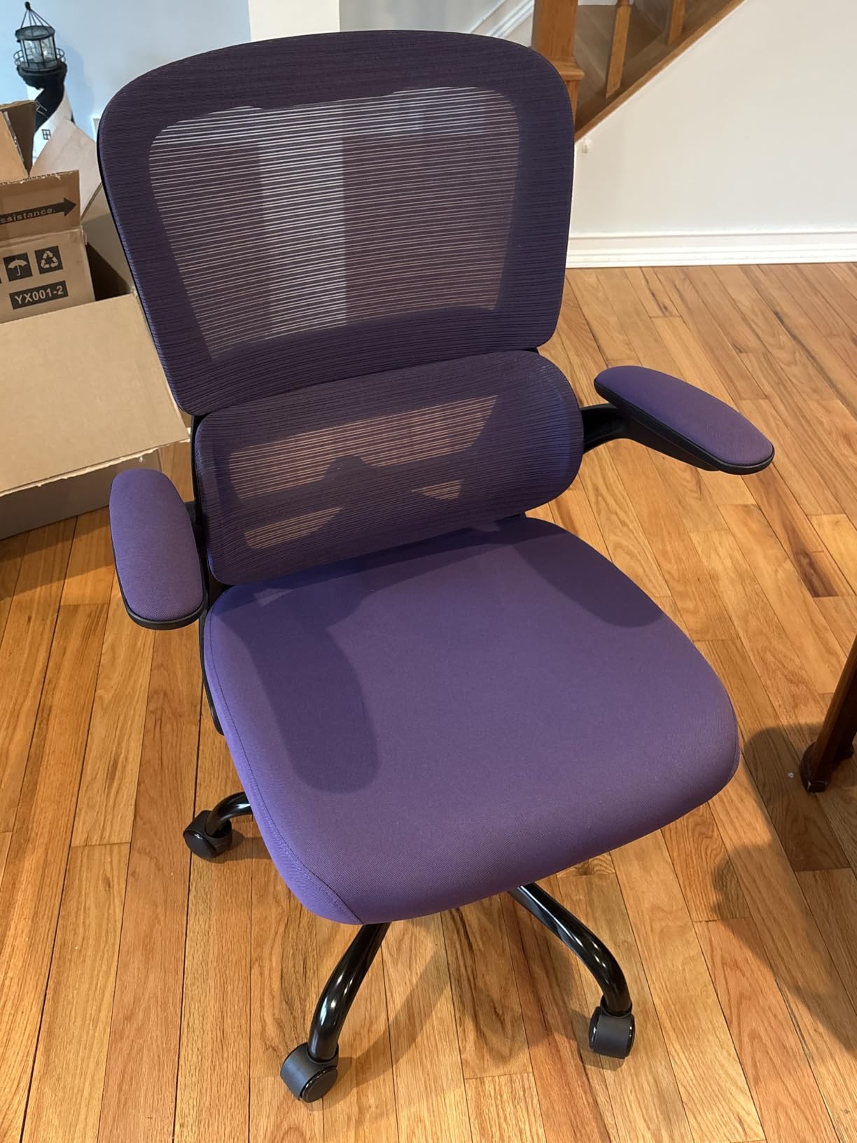 TRALT Office Chair - Ergonomic Desk Chair with Adjustable Lumbar Support, Mesh Computer Chair, Executive Chairs for Home Office Comfortable Lumbar Support (Black) customer photo 1