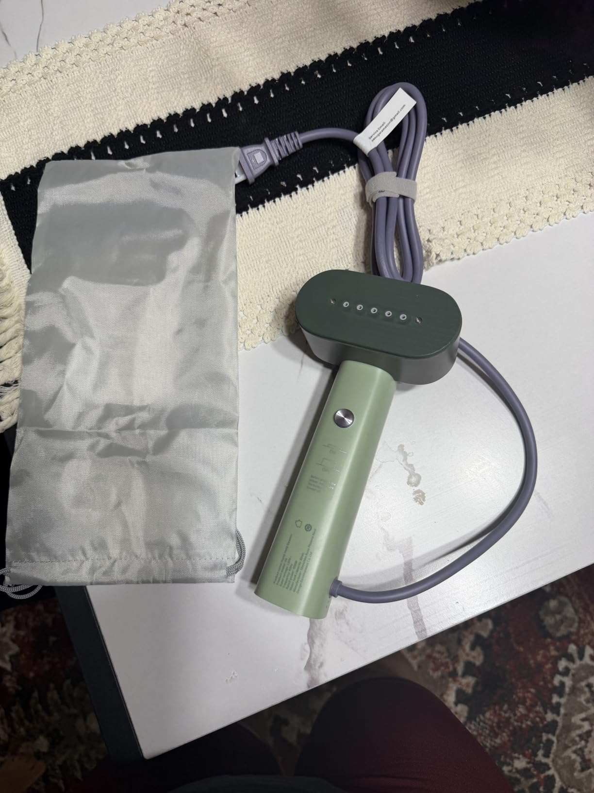 Nexdoo G6 Steamer for Clothes Portable 2-in-1 Travel Steamer Iron for Clothes, Just 0.7lbs Lightly, 10 Minutes of Continuous Steam, 900W Light Steamer for travel and home (green) customer photo 1
