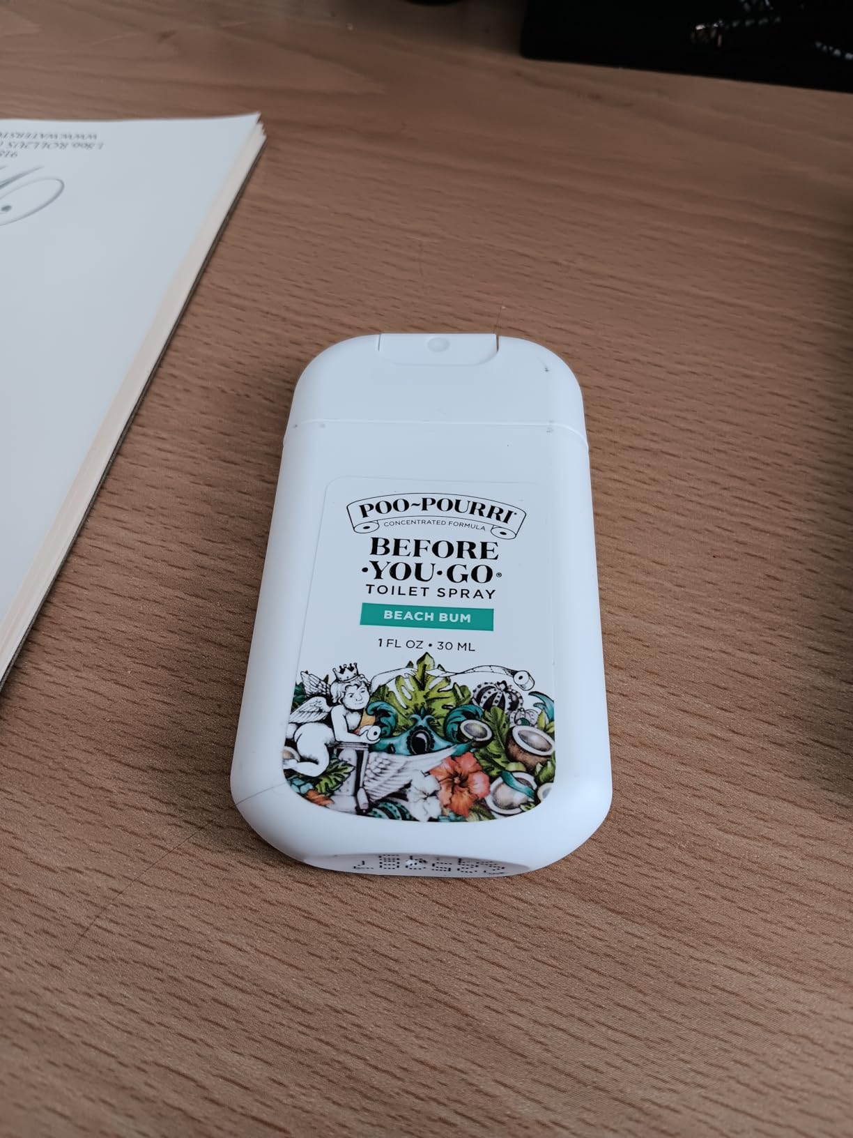 Poo-Pourri Before-You-Go Pocket Toilet Spray, Travel Essentials, Beach Bum, 1 Fl Oz, Up to 50 Uses, On-The-Go Bathroom Odor Deodorizer with Essential Oils, TSA Approved Size, Coconut Orchid Scent customer photo 1