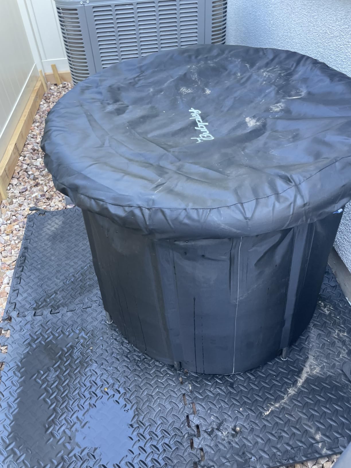 Bubplay Ice Bath Cold Plunge Tub with Cover for Indoor Outdoor for Recovery, Cold Water Therapy, Athletes & Adults -105 Gallons, Black, XL customer photo 2