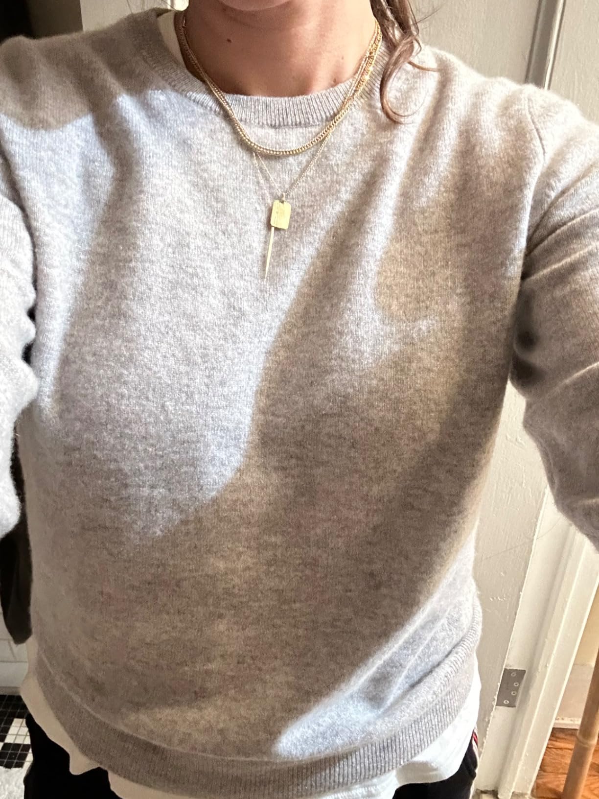 NAADAM Women's The Original Cashmere Crewneck Sweater customer photo 2