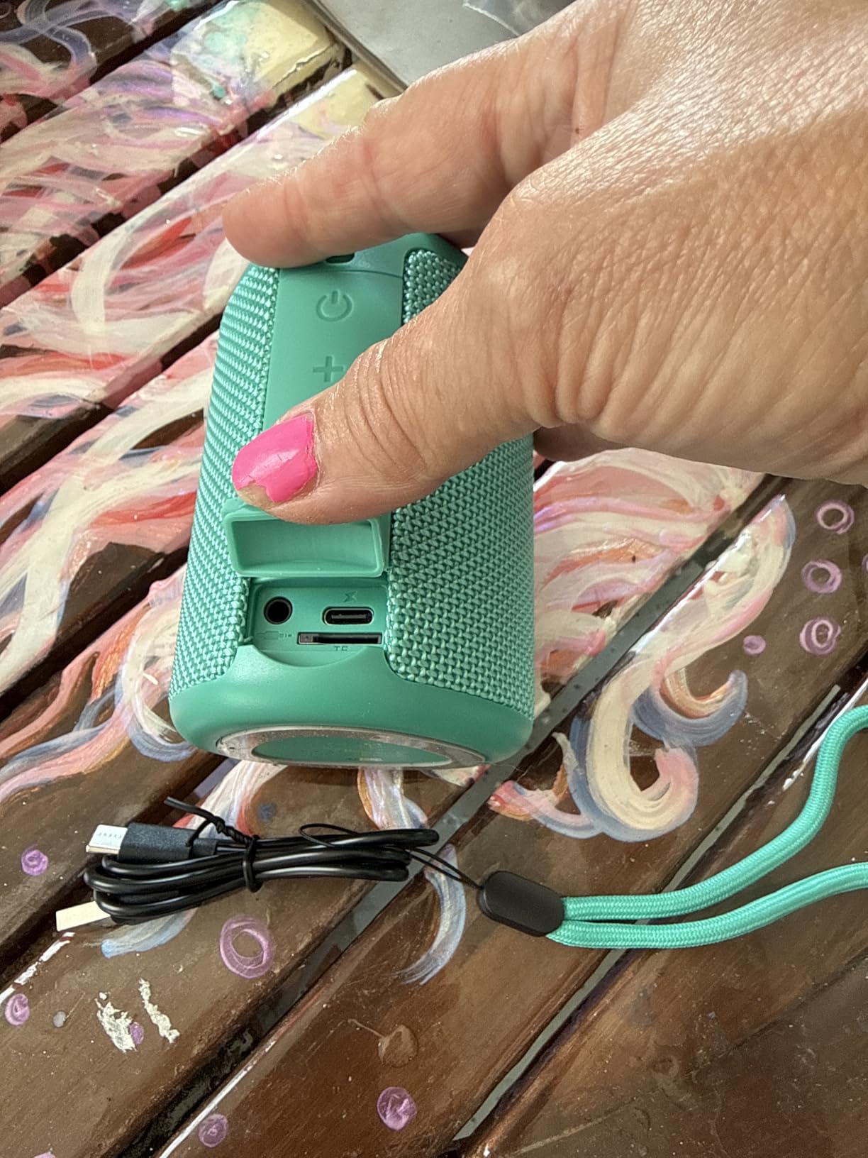 Portable Bluetooth Speaker Gift Ideas: Outdoor Travel Essentials Waterproof customer photo 2