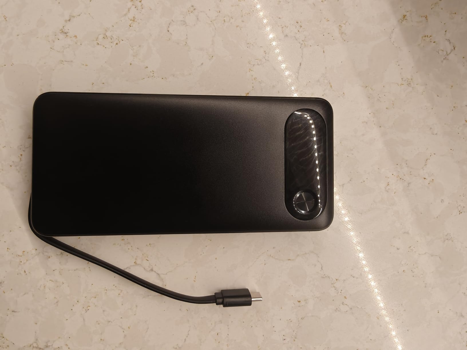 Anker Power Bank, 20,000mAh Travel Essential, Built-in USB-C Cable(Black) customer photo 2