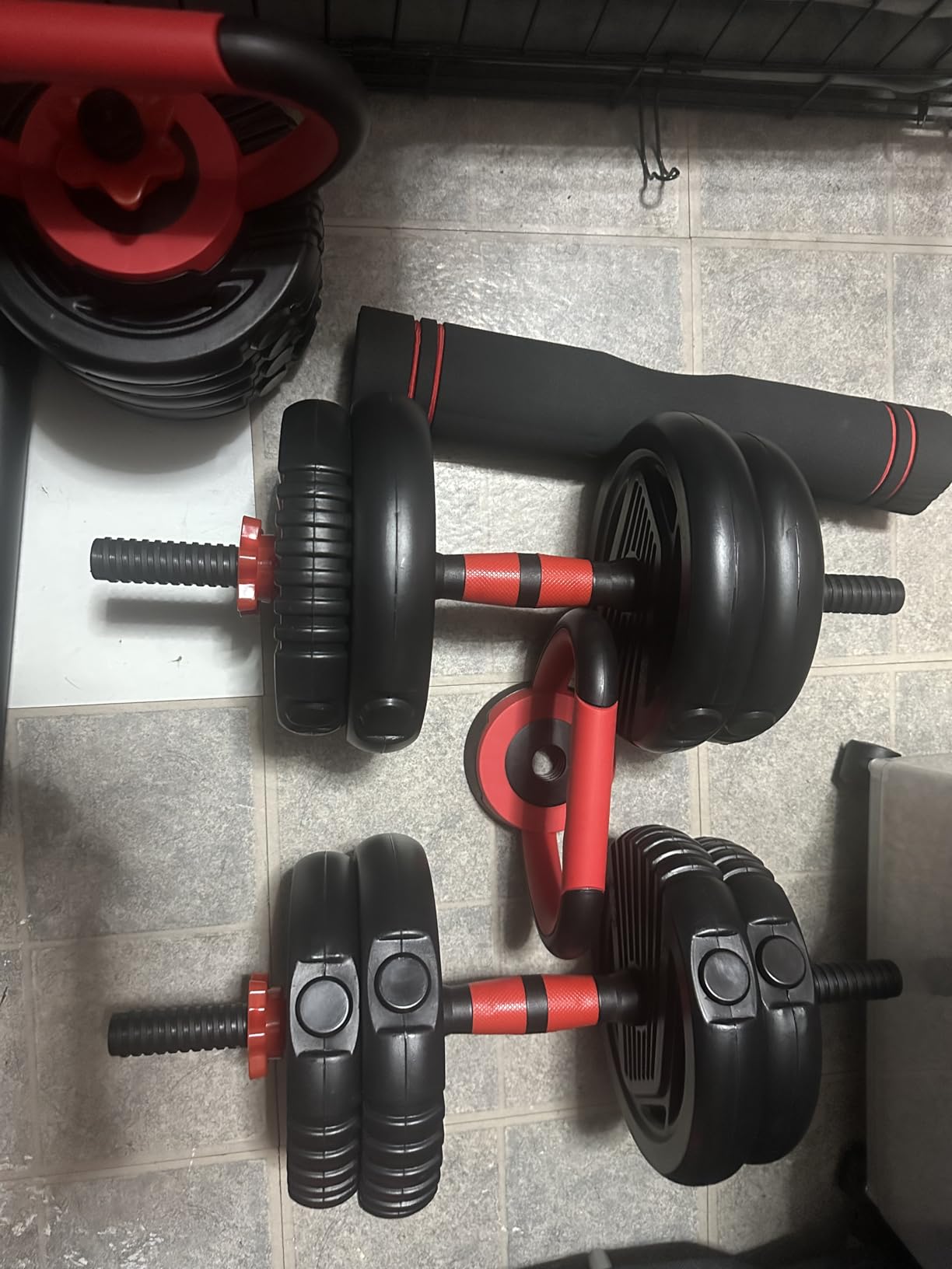 Adjustable Dumbbell set,20/30/45/70/90lbs Free Weight Set customer photo 1
