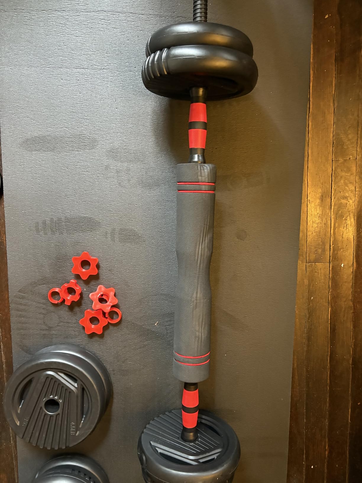 Adjustable Dumbbell set,20/30/45/70/90lbs Free Weight Set customer photo 2