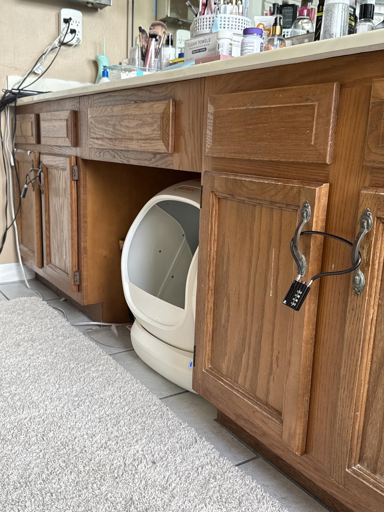 Meowant Self-Cleaning Cat Litter Box, 75L Extra Large Open-Top, APP Control customer photo 2