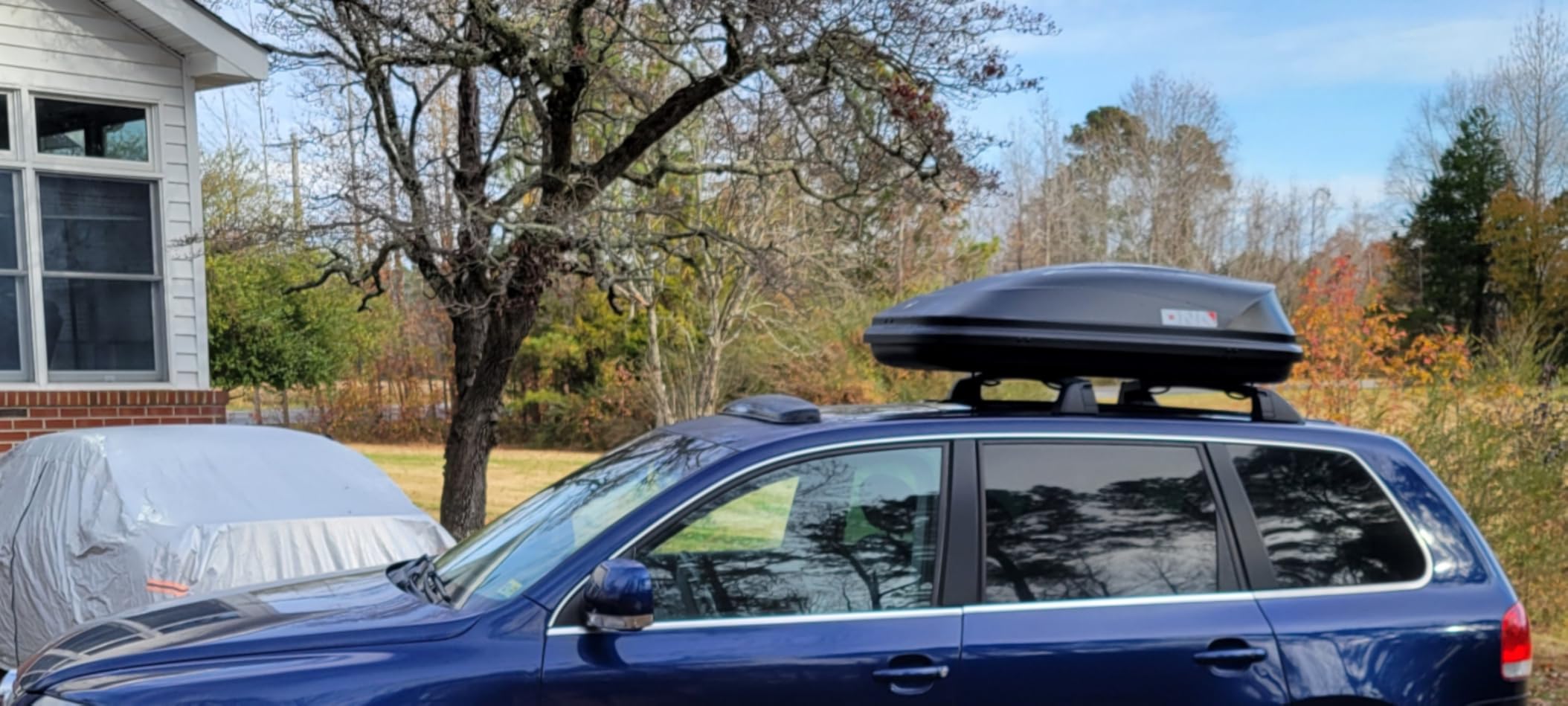 Heavy Duty Rooftop Cargo Carrier ABS Lockable Car Roof Rack Cargo Carrier, Capacity 110 LBS, 53 X 34 X 15 Inches, Black customer photo 2