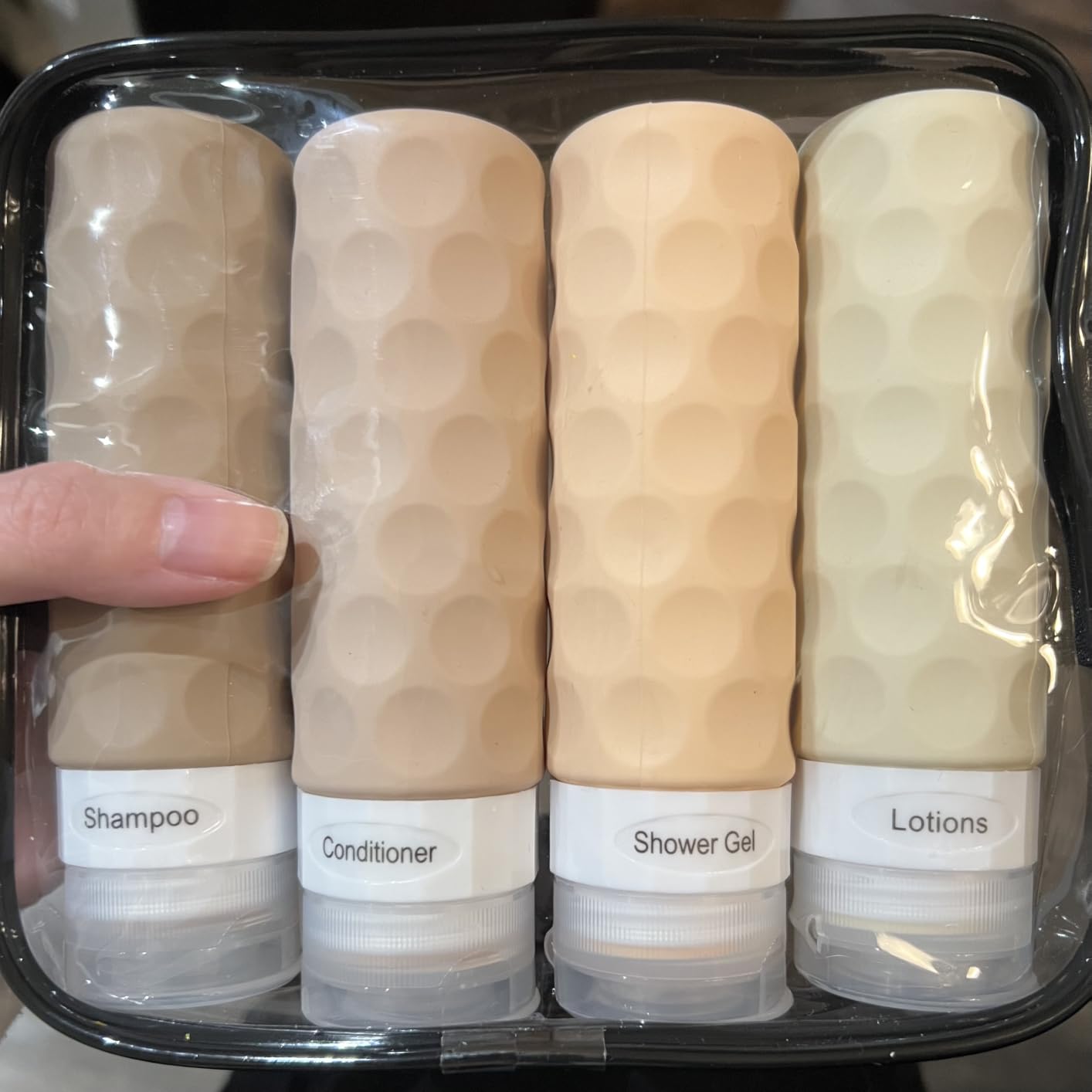 Silevoler Travel Bottles for Toiletries, Silicone Travel Size Containers customer photo 2