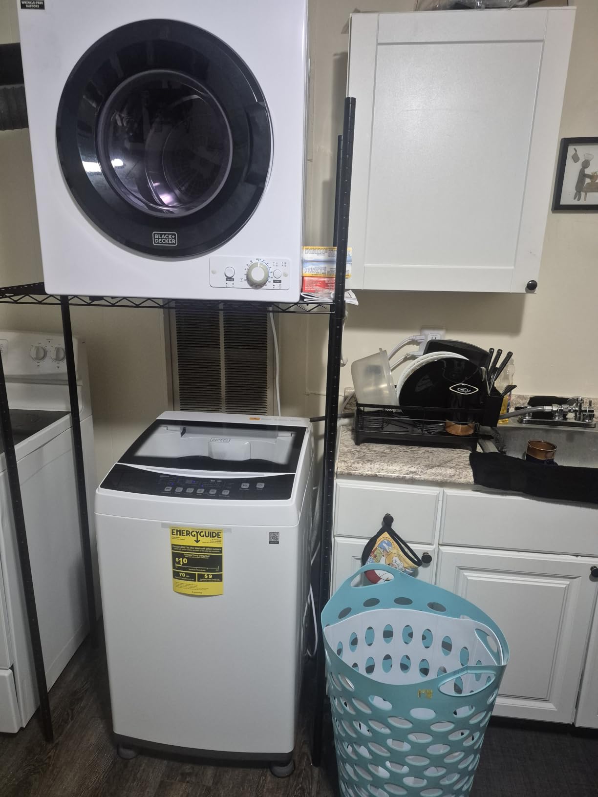 BLACK+DECKER 4.5 Cu. Ft. Front Load Washer, 120V, BFLW45M, White customer photo 2