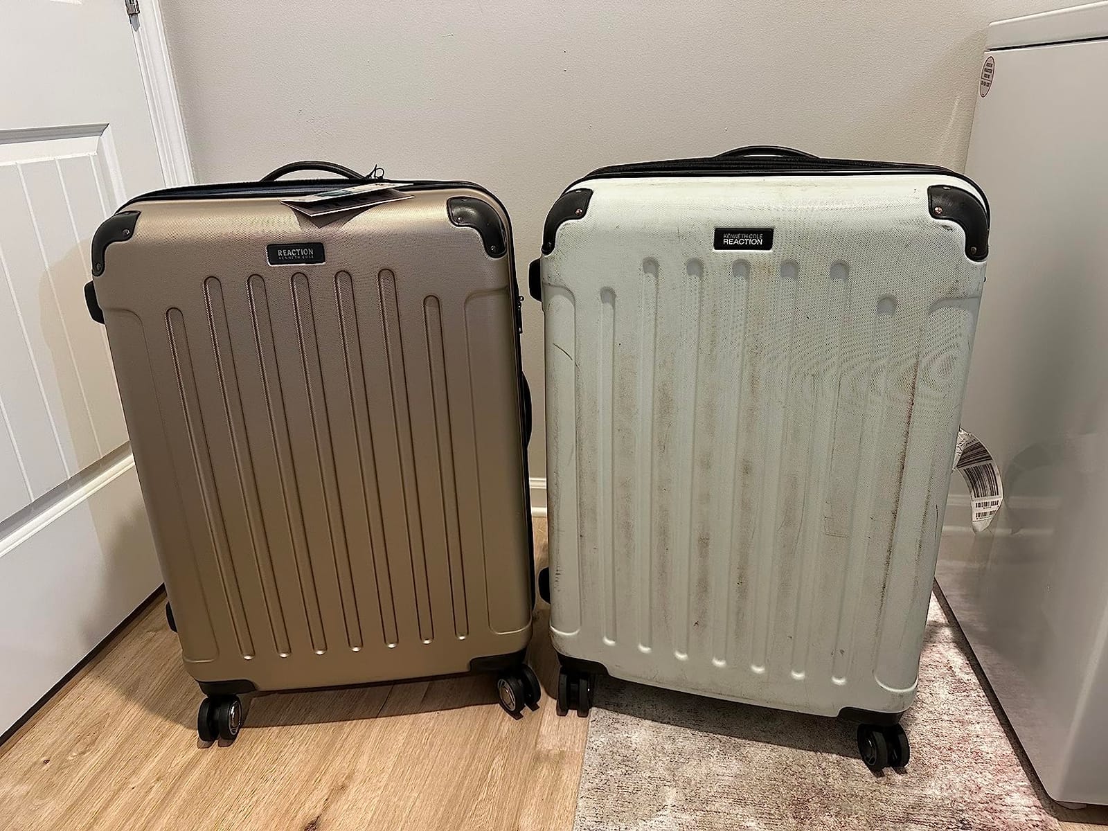 Kenneth Cole REACTION Renegade Luggage Expandable 8-Wheel Spinner Lightweight Hardside Suitcase, Periwinkle Blue, 28-Inch Checked customer photo 1