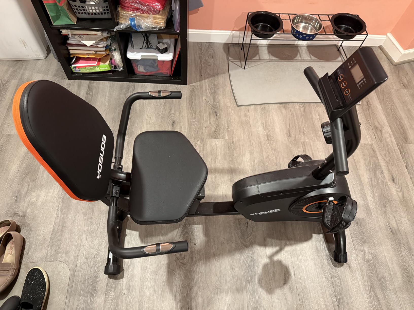 YOSUDA Recumbent Exercise Bike for Home，Magnetic Staionary Bike for Seniors customer photo 1