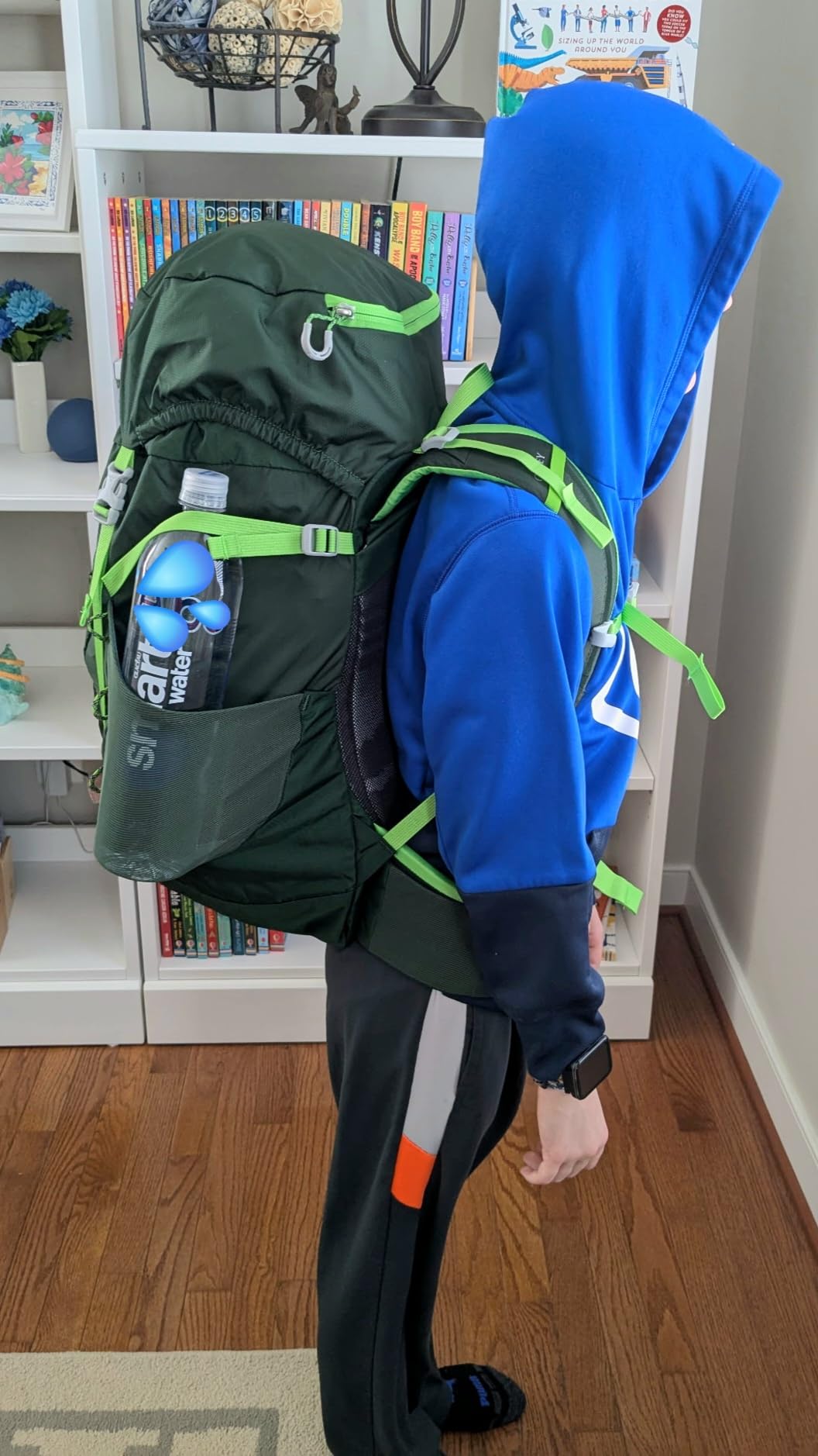 Osprey Jet 18L Kid's Hiking Backpack, Green OS customer photo 1