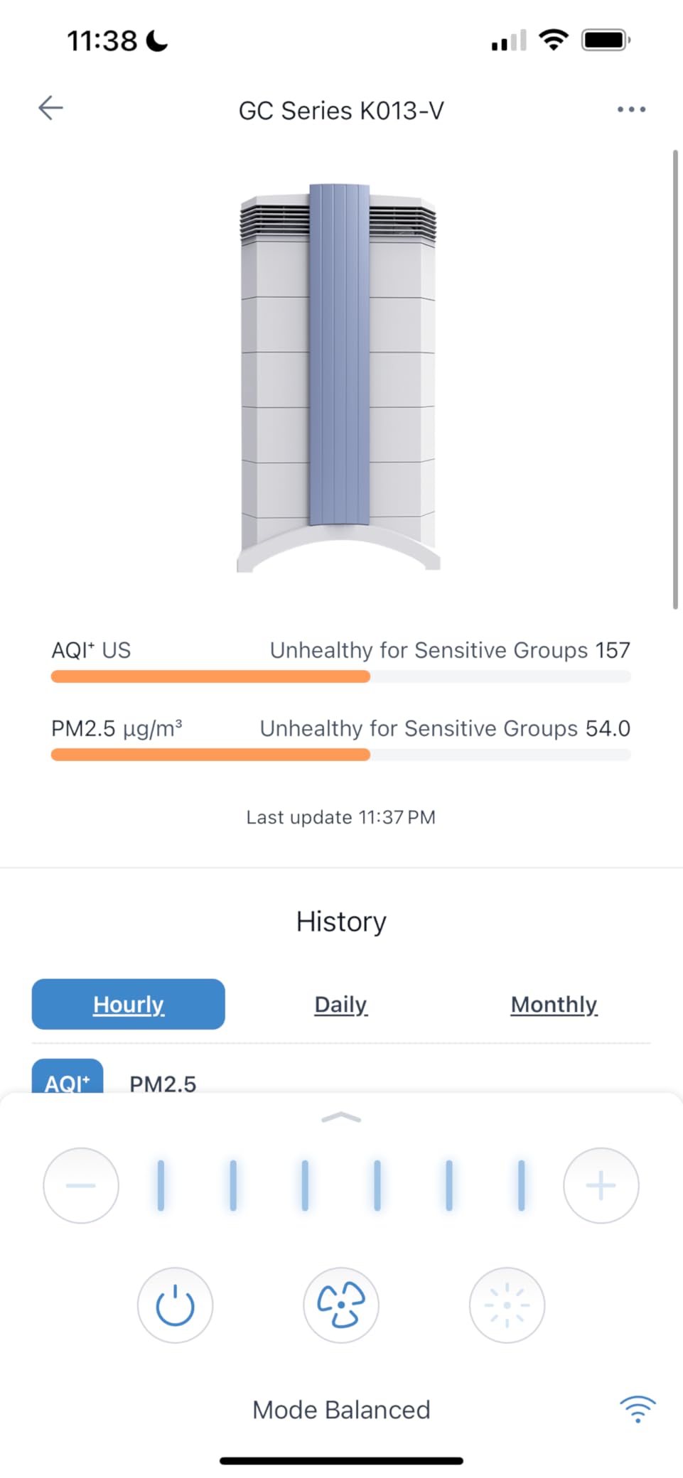 IQAir HealthPro Plus XE Air Purifier HyperHEPA WiFi, Large Rooms 1125 sq ft customer photo 2