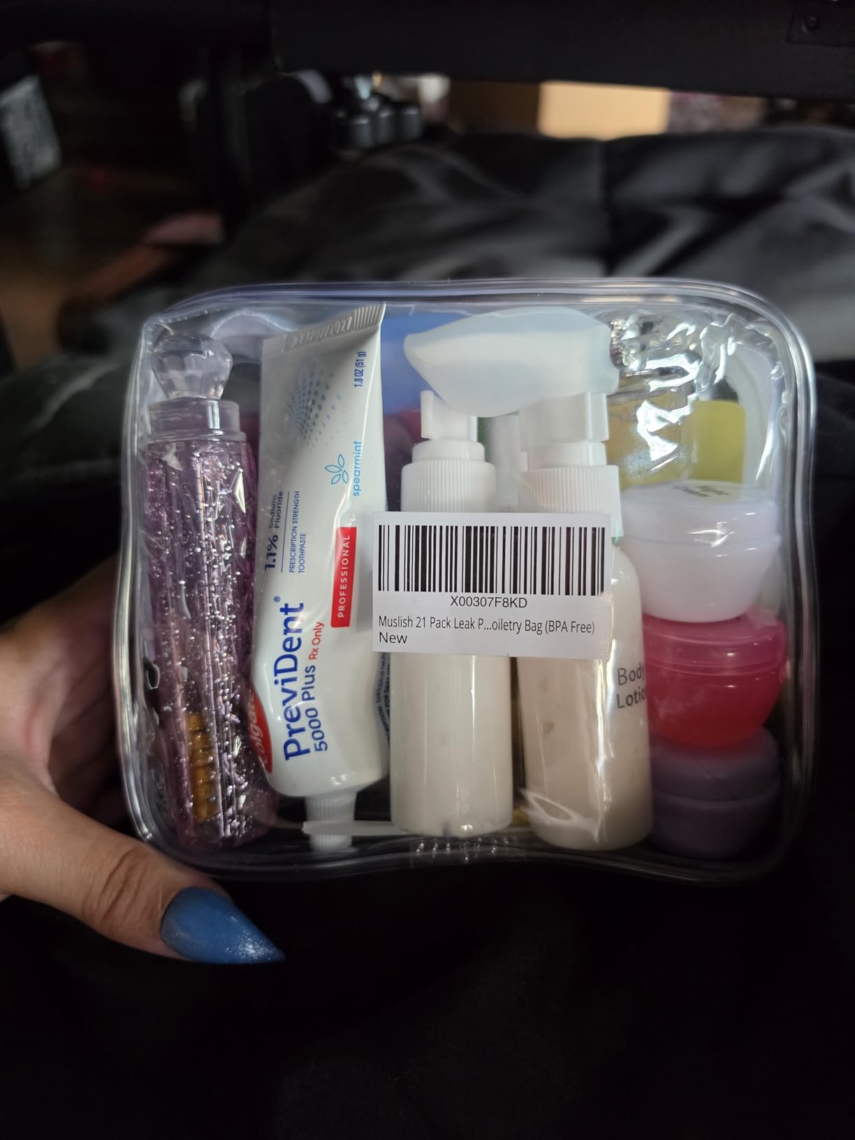 Muslish 21 Pack Travel Bottles for Toiletries, Leak-Proof TSA Compliant Silicone Travel Size Containers for Shampoo and Conditioner, BPA Free with Toiletry Bag (Cream) customer photo 2