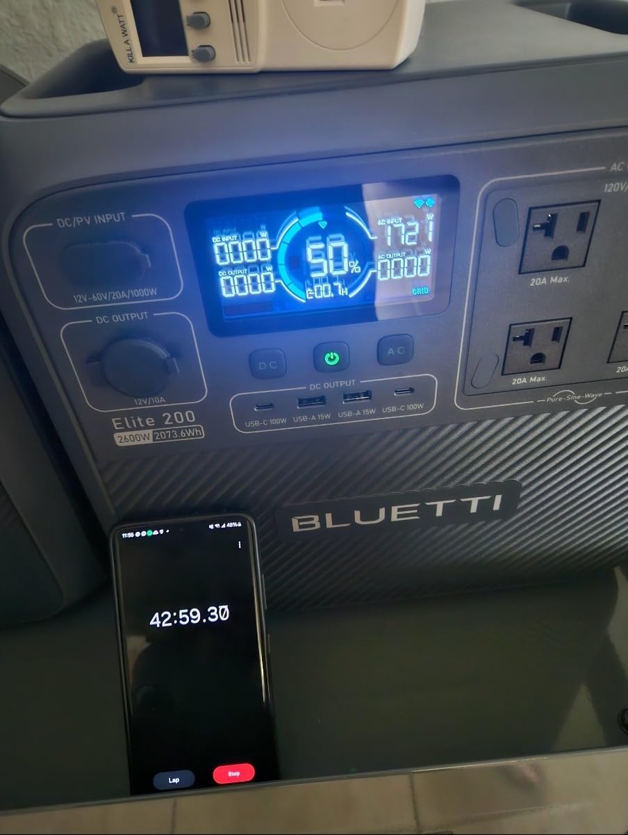 BLUETTI Elite 200 V2 Portable Power Station 2073.6Wh 2600W Solar Generator | LFP Battery Backup w/ 4 2600W AC Outlets (3900W Power Lifting), 0-80% Fast Charge in 50 Min. for Camping, Off-grid, Emergency customer photo 1