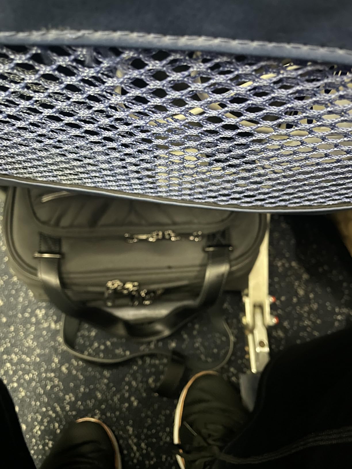 KROSER Carry On Underseat Multi-functional, 16-inch Underseater Lightweight Overnight Suitcase for Women, Navy customer photo 2