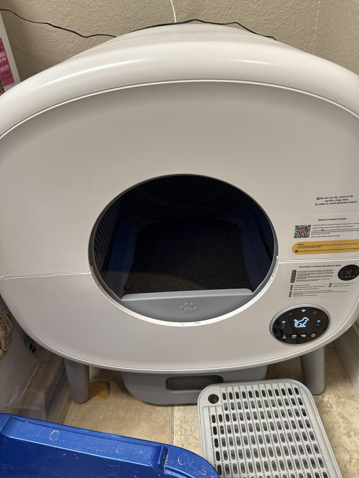 Cumrige Automatic Litter Box,Safety Sensor,App Control,95L Large Capacity customer photo 1
