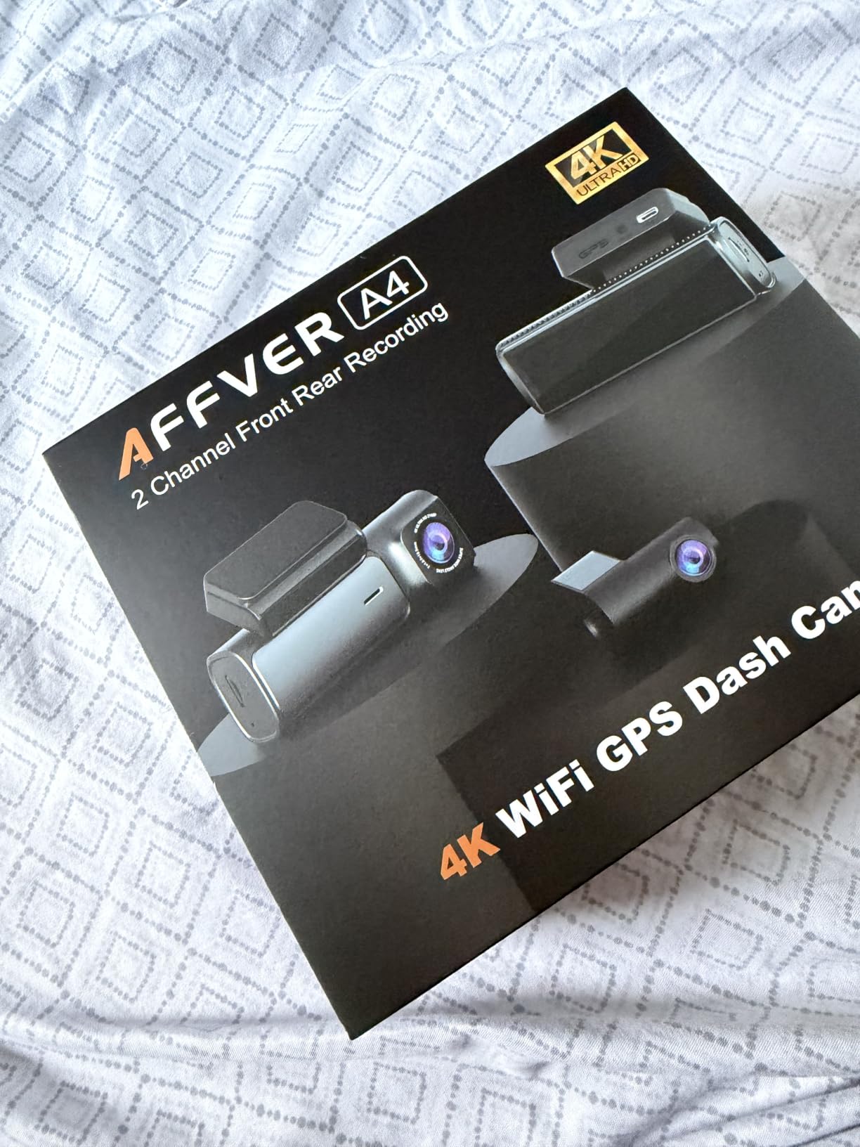 Affver 4K+2.5K Dash Cam Front and Rear, Built-in 5G WiFi 6 GPS Dual Dashcam customer photo 2