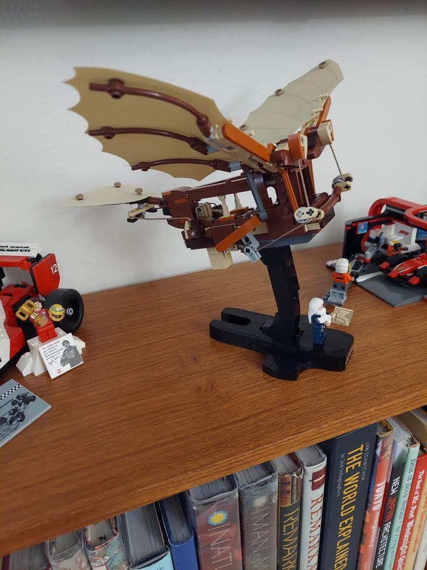 LEGO Icons Leonardo da Vinci's Flying Machine DIY Kit - Ornithopter Building Set for Adults, Ages 18+ - Craft for Home or Office Decor with Display Stand - Gift Idea - 10363 customer photo 1