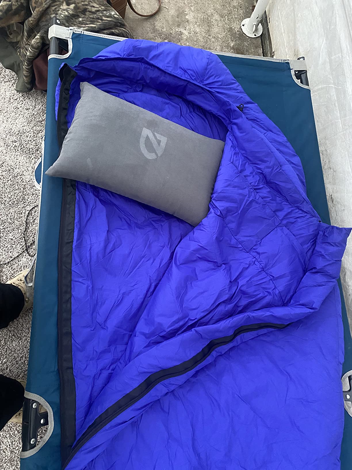 NEMO Equipment Fillo Camping Pillow - Blue Horizon/Ombre Blue customer photo 1