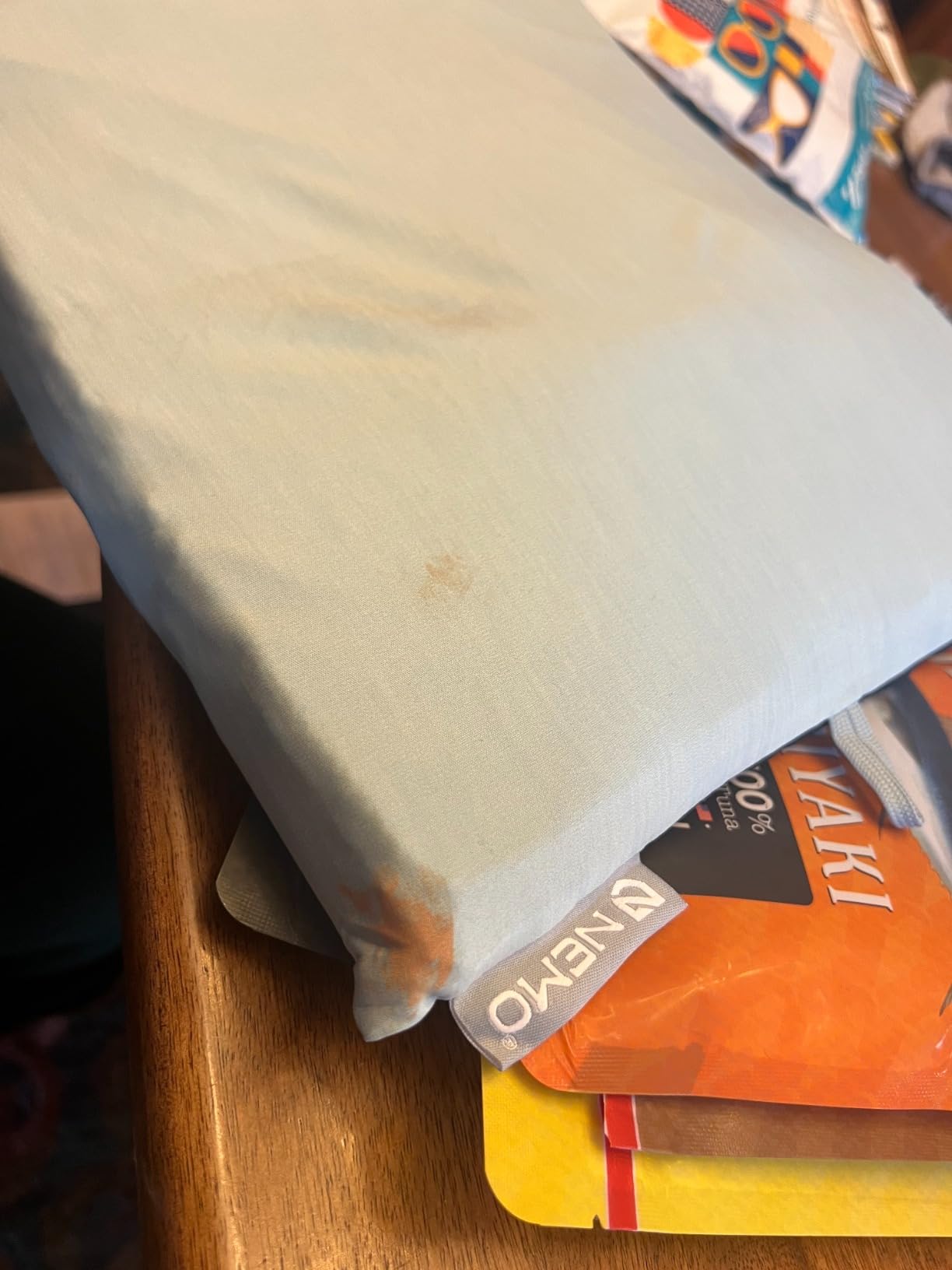 NEMO Equipment Fillo Camping Pillow - Blue Horizon/Ombre Blue customer photo 2