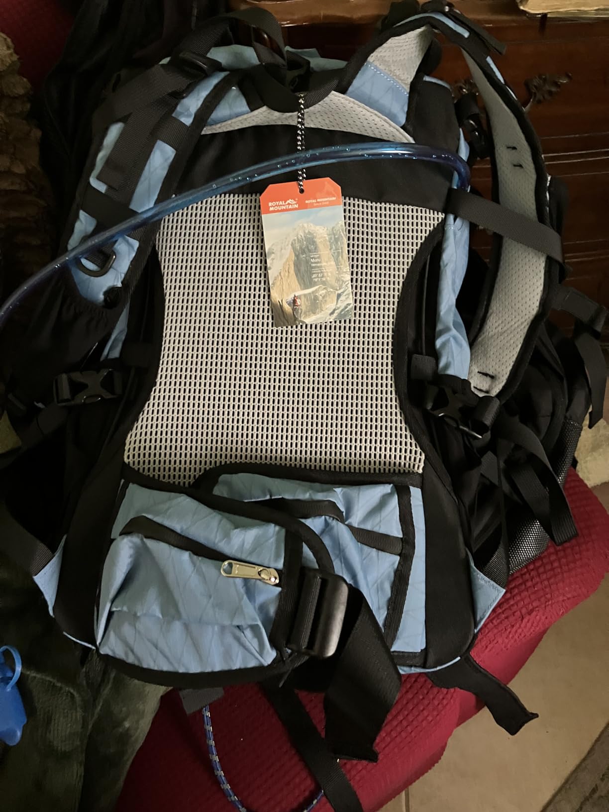 Hiking Backpack,40L to 50L Extra Large Capacity Hiking Bag,Internal Frame Camping Backpack,Upgraded X-PAC Lightweight Sport Daypack Travel Backpack Fit For Mountain Climbing Camping(Grey Green) customer photo 2