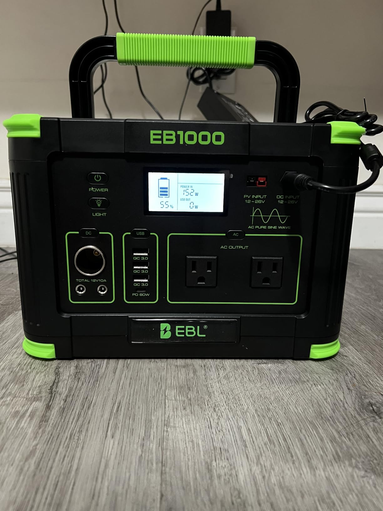 EBL 2400W Portable Power Station LiFePO4 Battery for Home Use customer photo 1