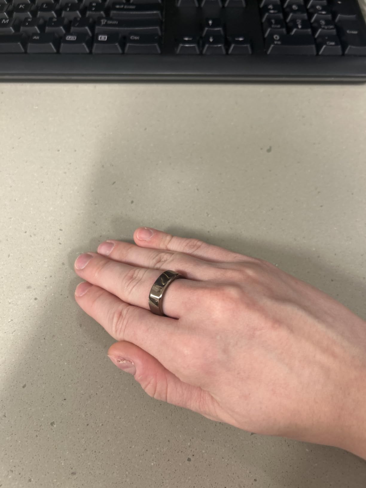 RingConn Gen 2 Air Ultra-Thin Smart Ring(Size 7, Galaxy Sliver) customer photo 1