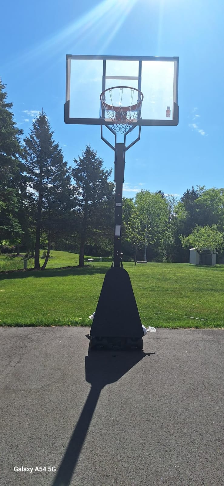 TONBUX Basketball Hoop Outdoor 44/48/54 Inch Shatterproof PC Backboard customer photo 2