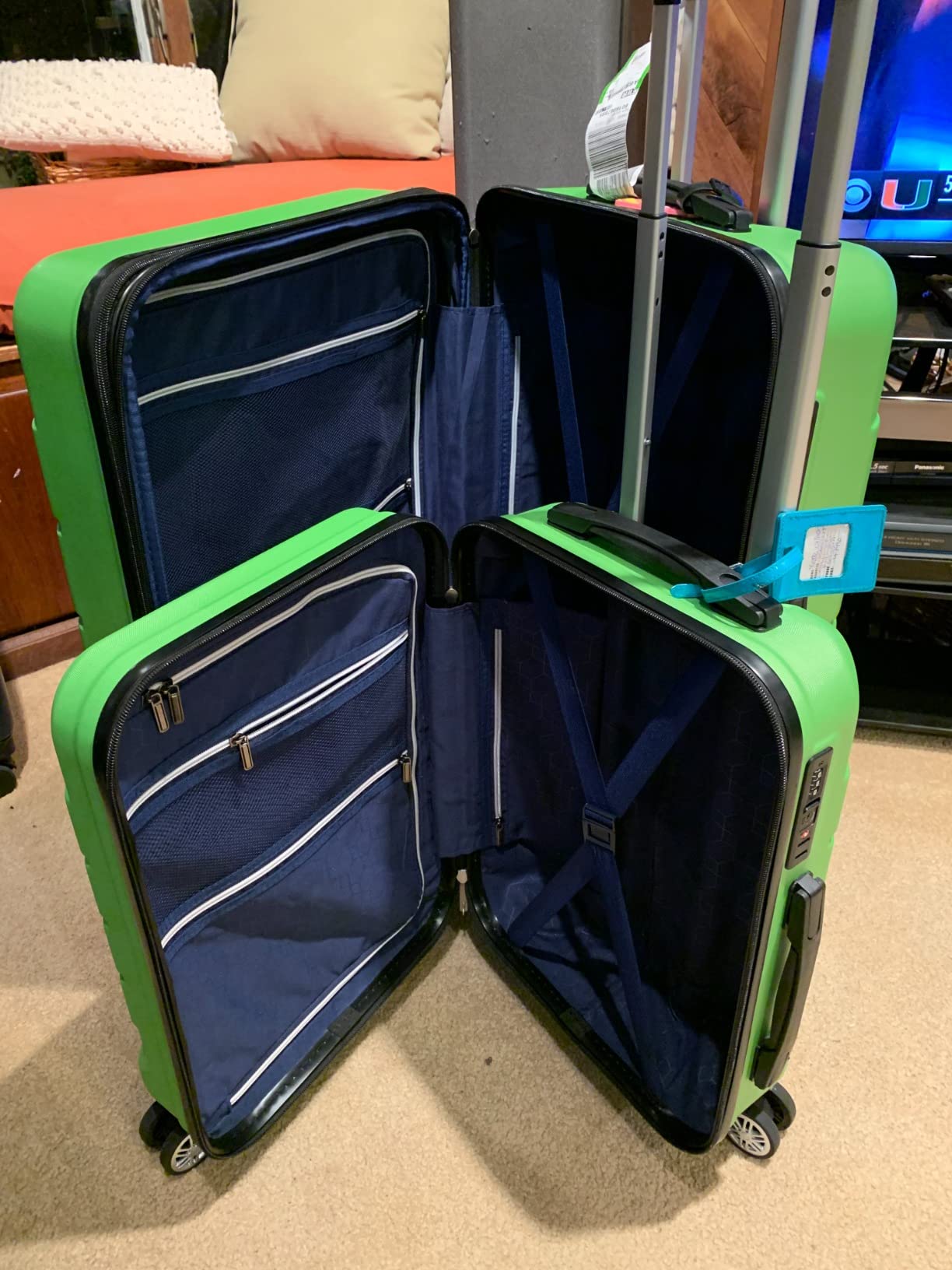 SHOWKOO G-Series Luggage set 3pcs, 100% PC Durable Hardshell Suitcase customer photo 2