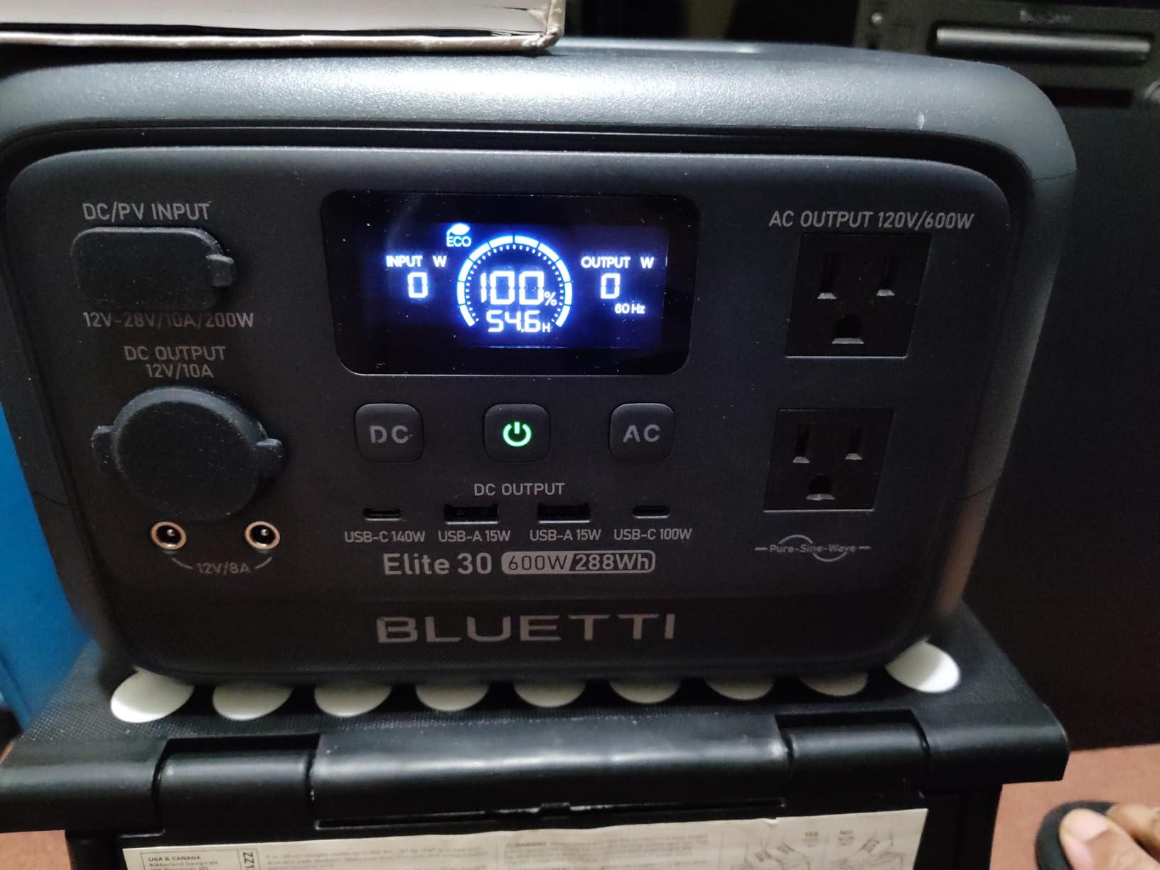 BLUETTI Elite 30 V2 Portable Power Station 288Wh 600W LFP Solar Generator customer photo 1