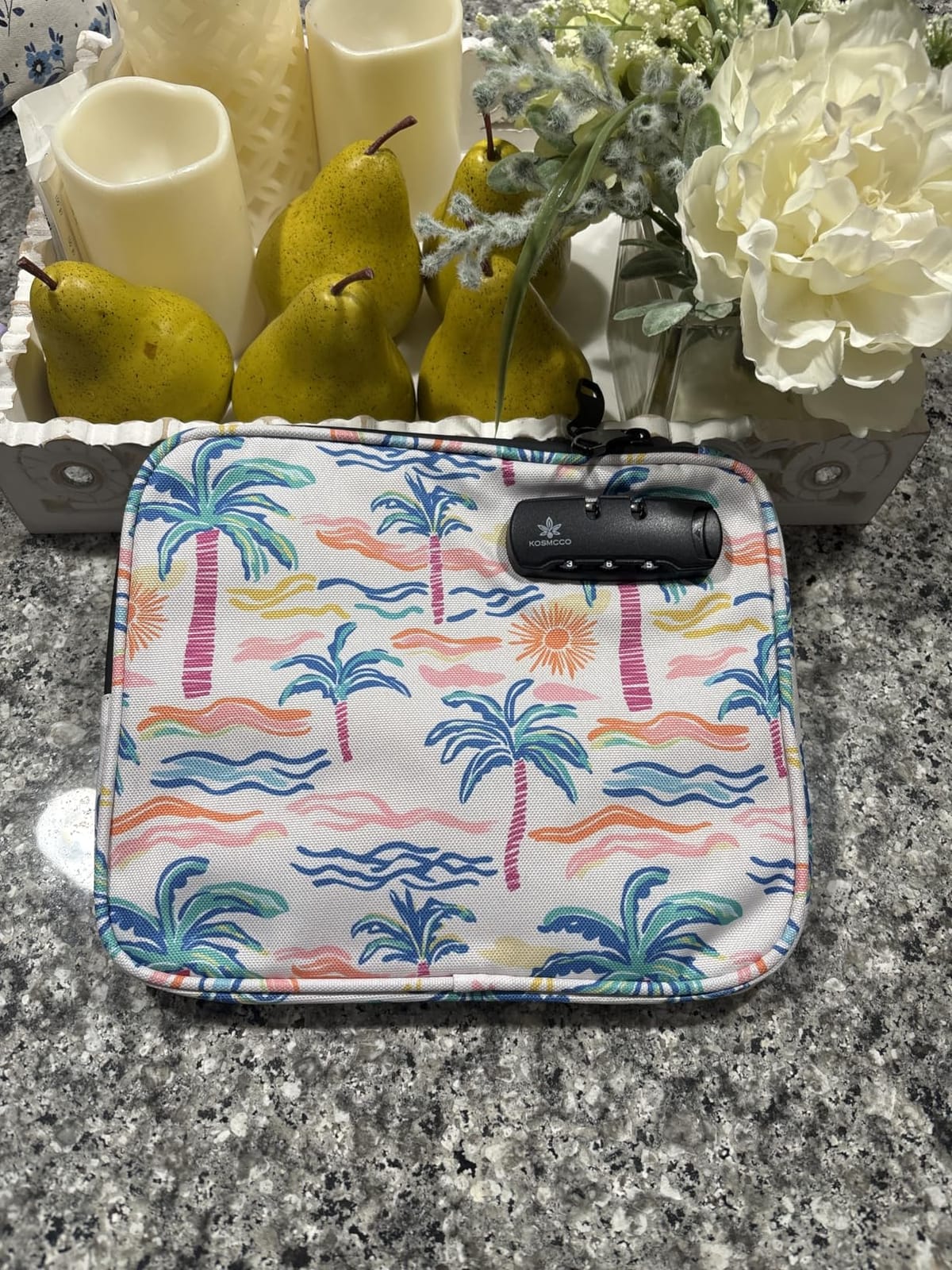 KOSMCCO Beach Locking Bag, Portable Safe, Blue, 9x7.5 Inch customer photo 1