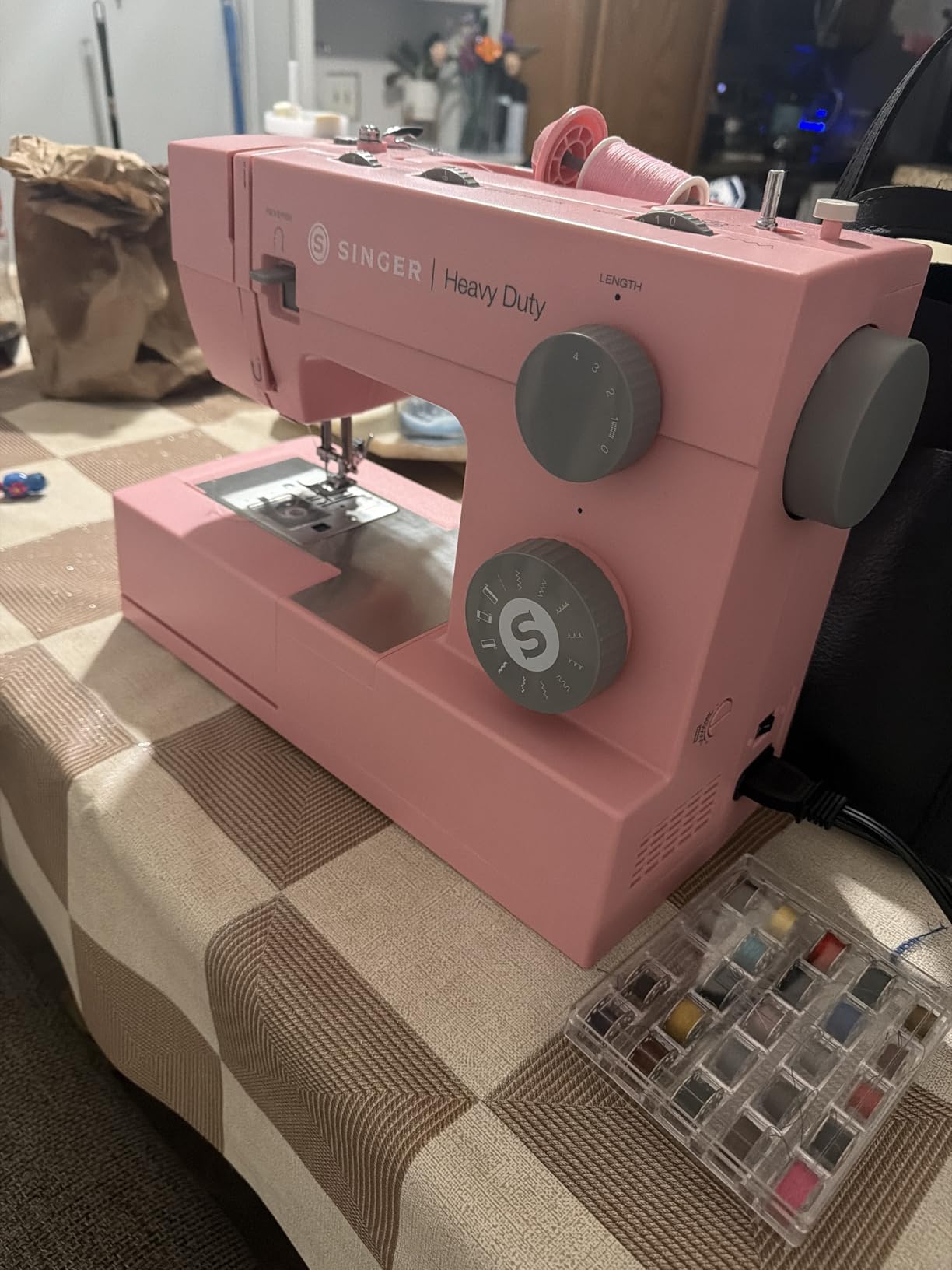 SINGER® 4411 (Pink) High Speed Heavy Duty Sewing Machine with Accessories customer photo 1