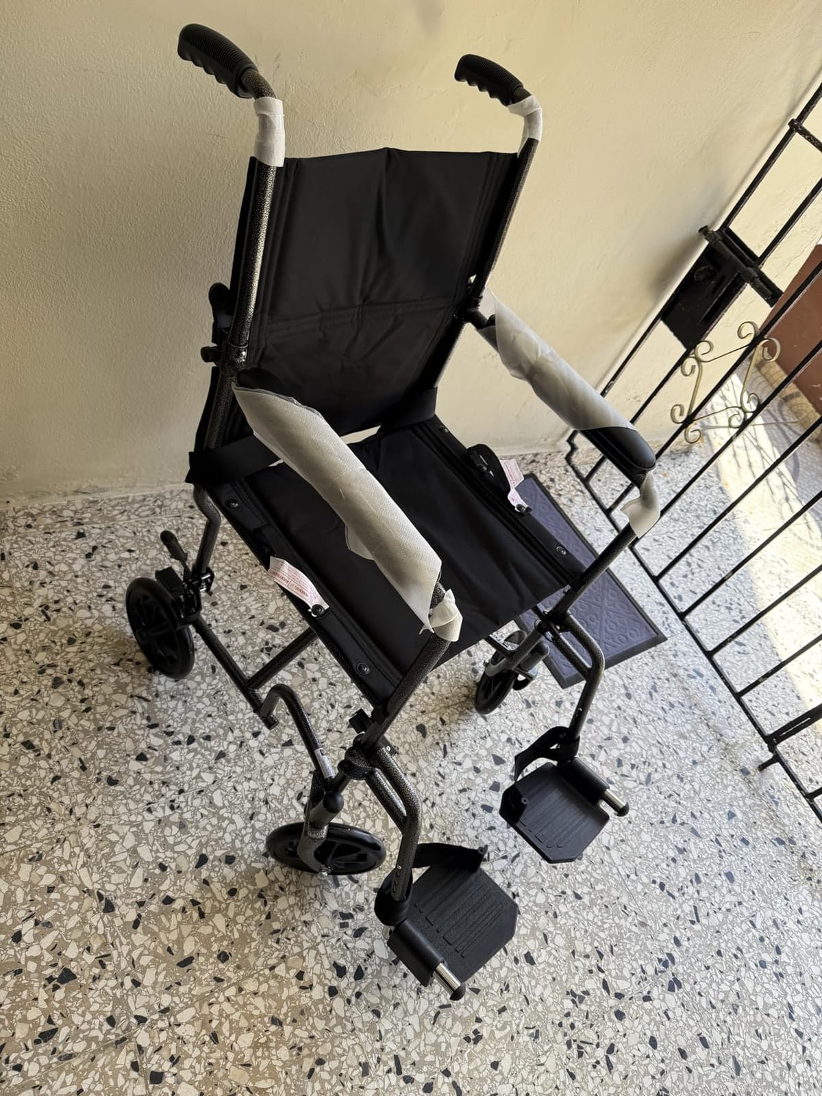Dr Dunley Folding Transport Wheelchair with Swing-Away Footrests,19