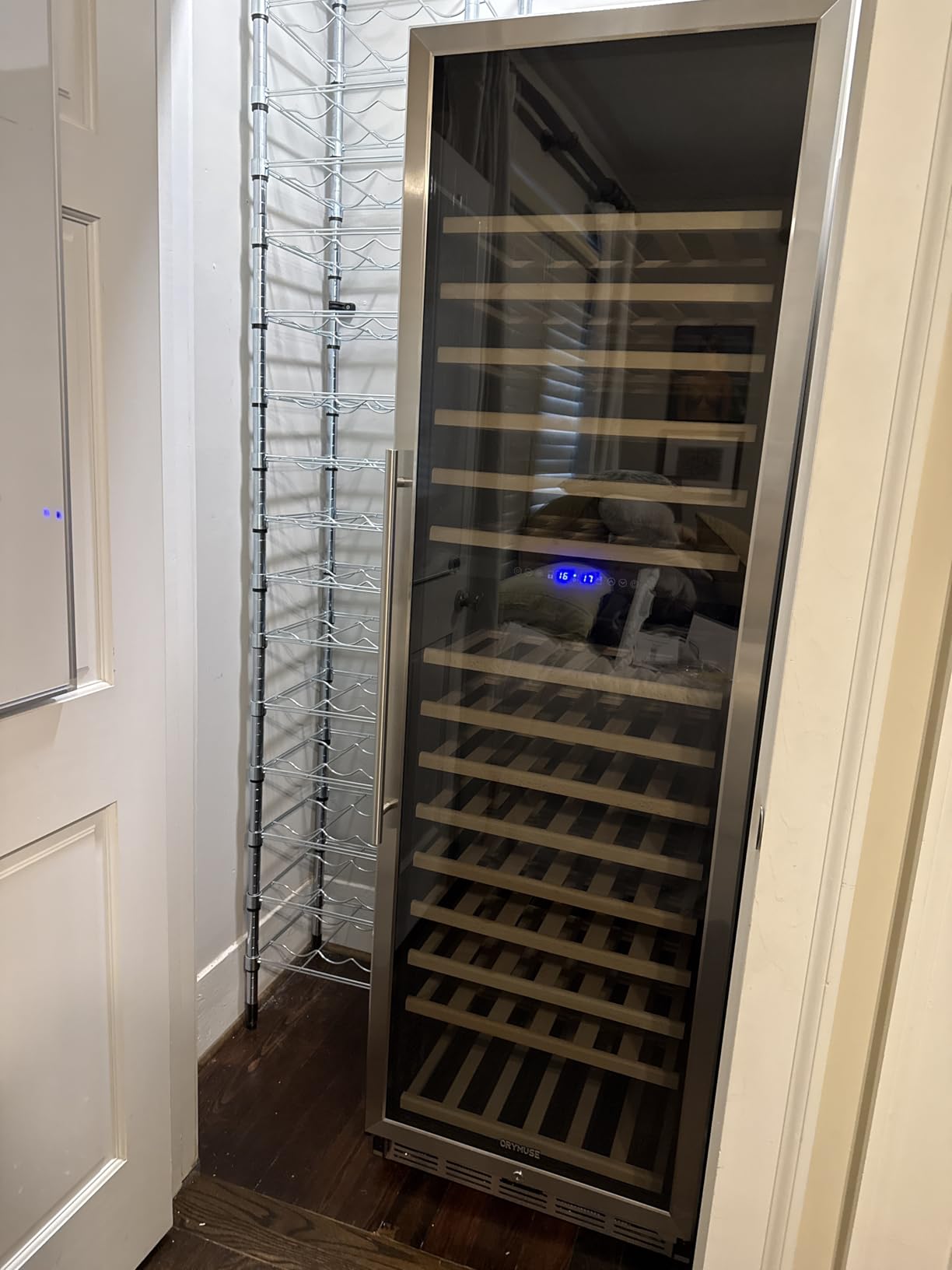 ORYMUSE 15 Inch Wine Cooler, 30 Bottle Dual Zone Under Counter Wine Fridge customer photo 2
