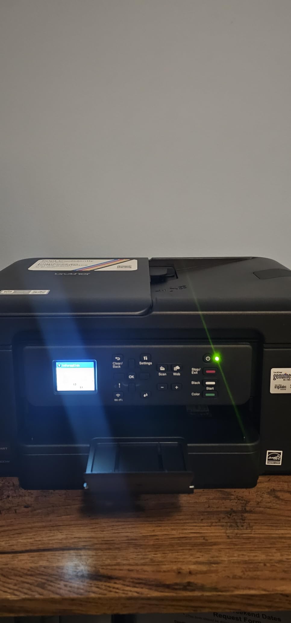 Brother Work Smart 1360 Wireless Color Inkjet All-in-One Print, Scan, Copy customer photo 2