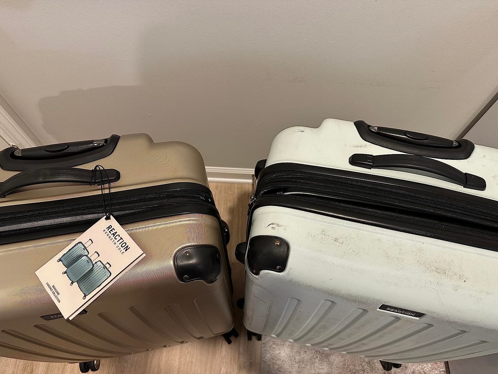 Kenneth Cole REACTION Renegade Luggage Expandable 8-Wheel Spinner Lightweight Hardside Suitcase, Midnight Plum, 28-Inch Checked customer photo 1