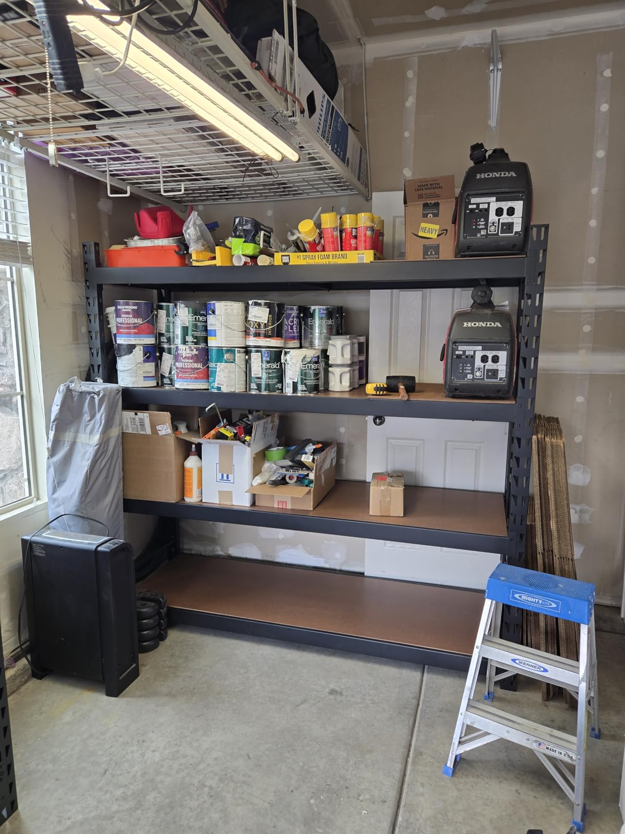 WORKPRO 77-Inch Garage Utility Shelving, 6400 lb Heavy-Duty Rack customer photo 1