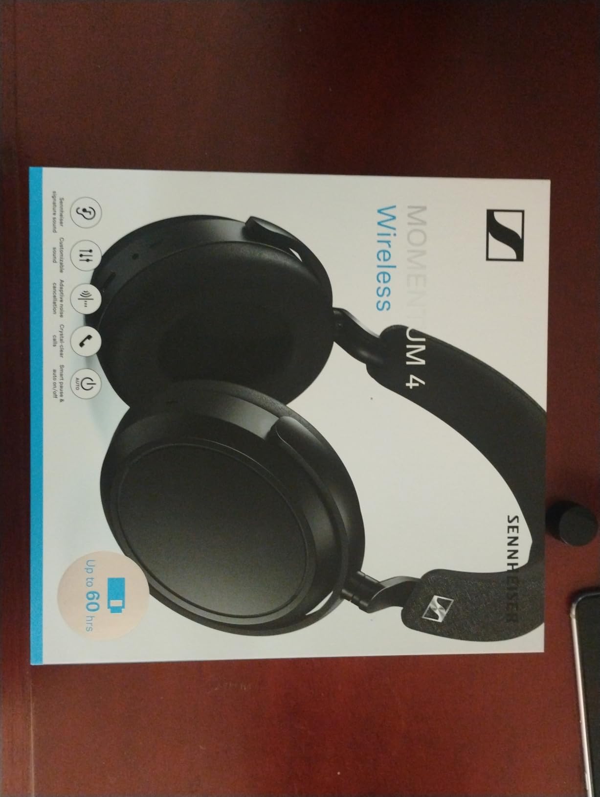 Sennheiser Momentum 4 Wireless Headphones, ANC, 60 Hr Battery, Brown customer photo 2