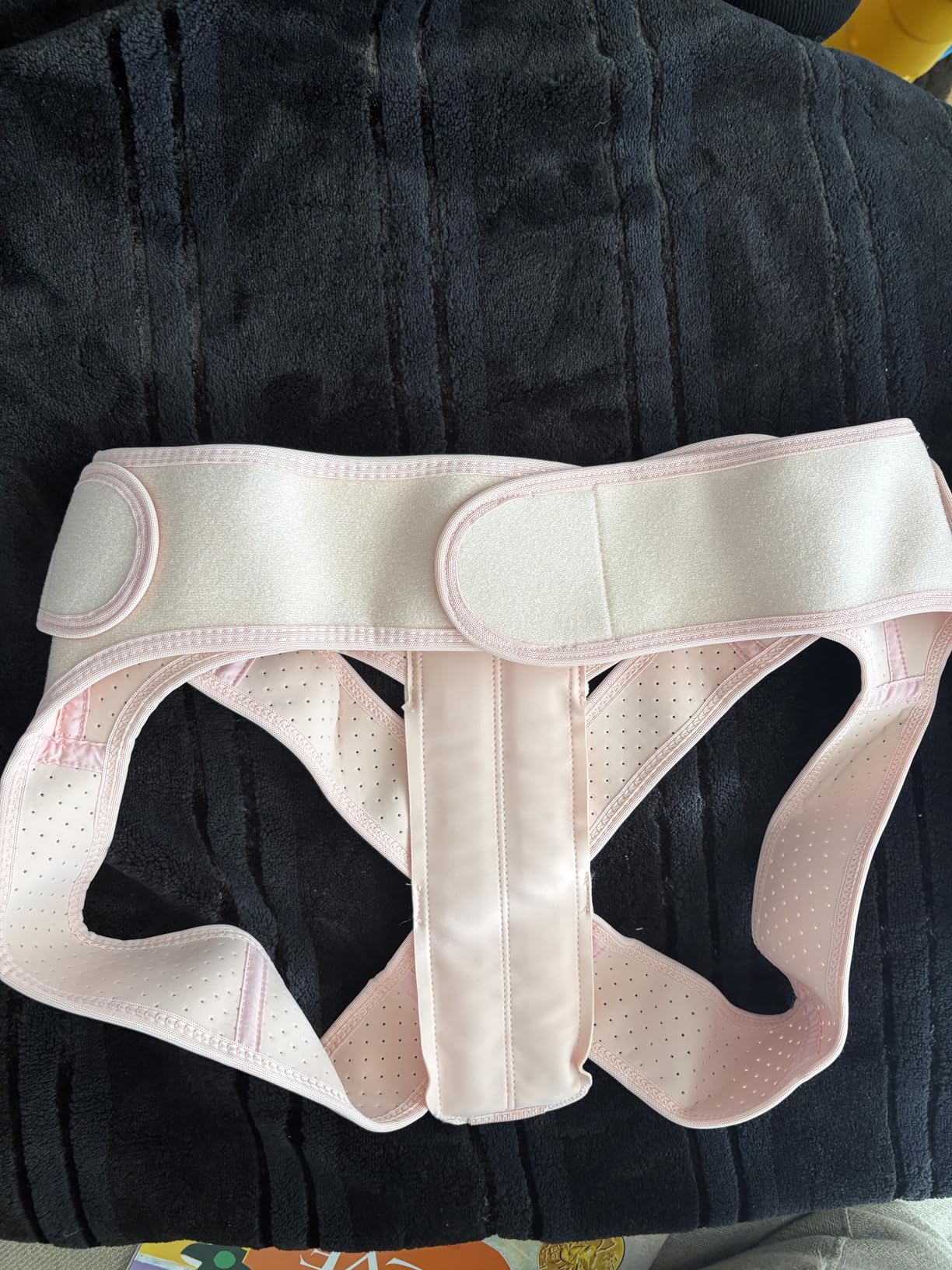 Posture Corrector for Women Back Brace Shoulder Straightener Pink, S/M customer photo 2