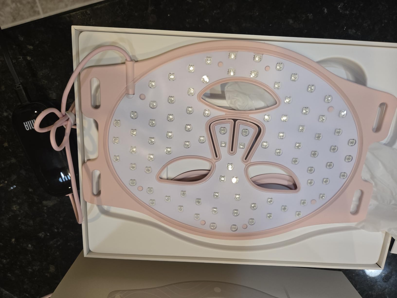 INIA Red Light Therapy Mask for Face, 850nm NIR, Red/Blue LED Light 4 Modes customer photo 2