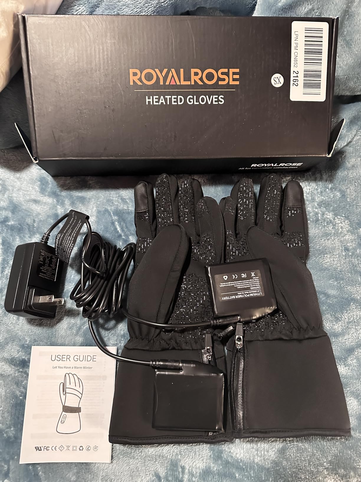 Heated Gloves Liners for Men Women, Rechargeable Waterproof Winter Thin Heated Work Gloves with Arthritis Raynaud's Relief for Ski Golf Hiking Driving customer photo 1