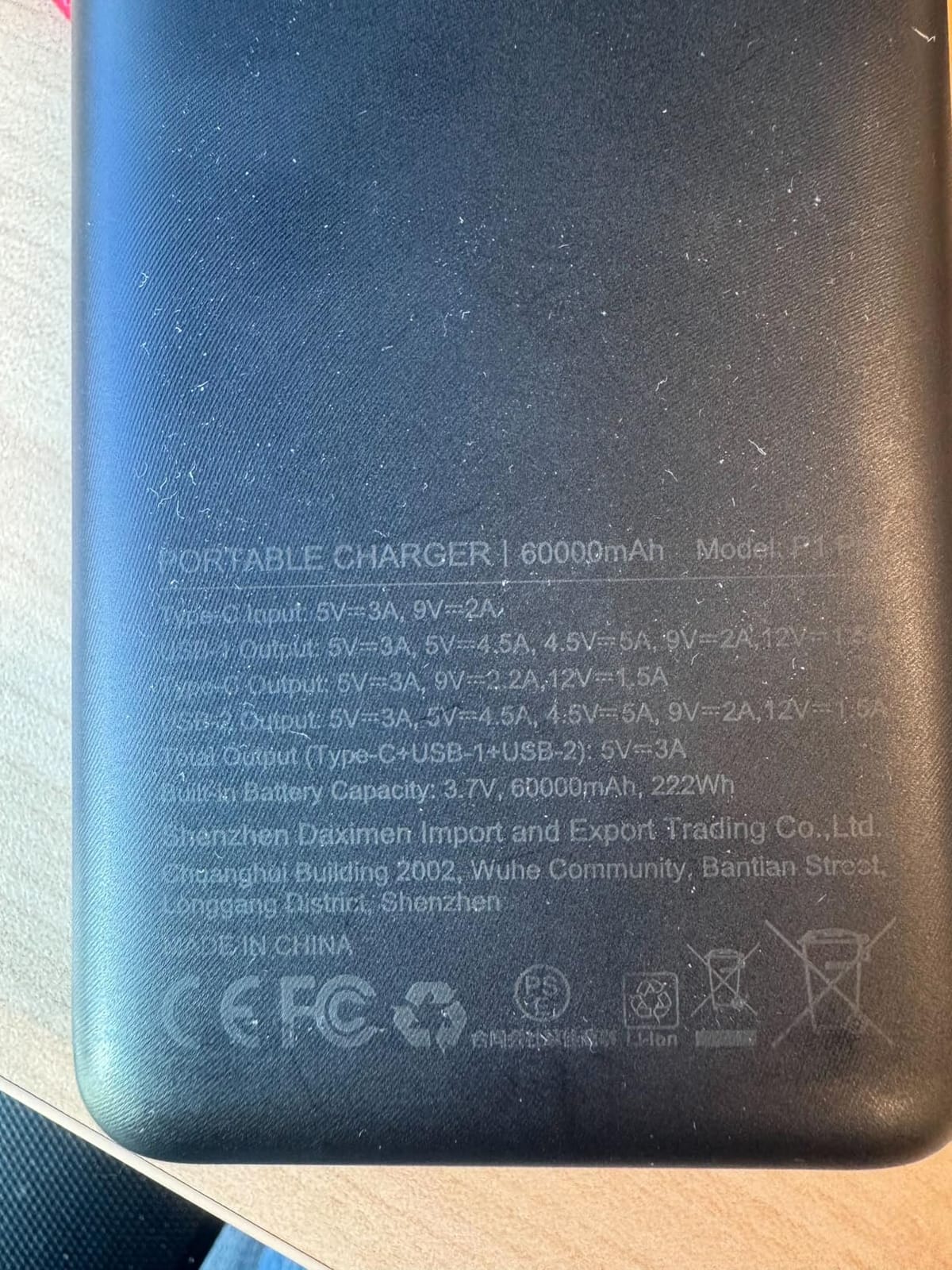 ZZI Portable Charger Power Bank 60000mAh, 22.5W PD Fast-Charge Battery Pack | Charge 5 Devices, 3-Ports & 3 in 1 Cable, 60% in 30min, 10 times for iPhone, Fit All Cell Phone/Tablets,Camping/Travel/Outage customer photo 1